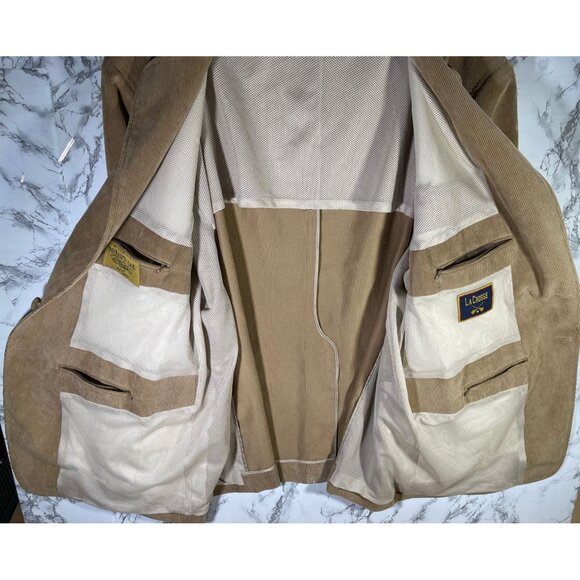 Vintage LaCrosse McNavy Ltd. Size 3X (approx) Brown Corduroy Blazer Jacket - Picture 7 of 9